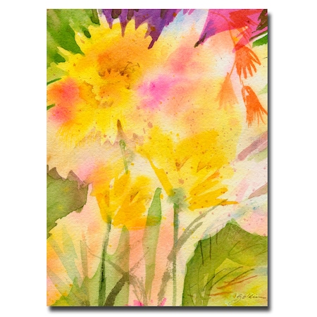 Sheila Golden 'Springtime Floral' Canvas Art,18x24